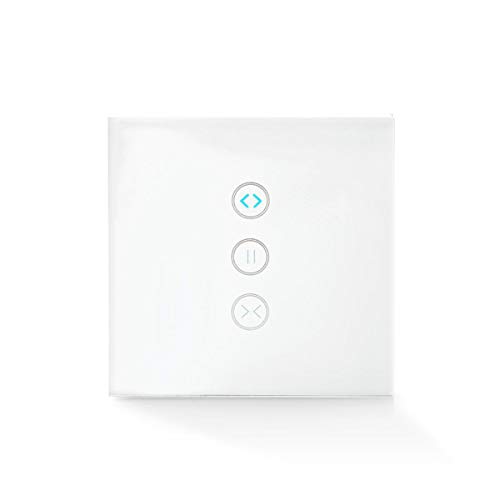 SmartLife Wandschalter - Wi-Fi - Sonnenschirm/Verschluss/Vorhang - Wandhalterung - 300 W - Android/IOS - Glas - Weiss von NEDIS