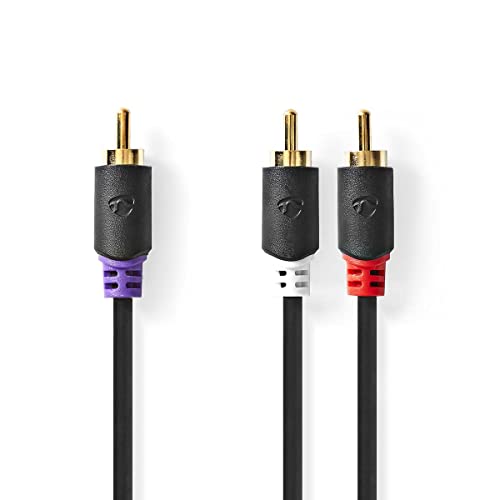 Subwoofer-Kabel RCA Male 2x RCA Male Verguld 3.00 m Rond 4.0 Subwoofer-Kabel RCA Male 2x RCA Male Verguld 3.00 m Rond 4.0 von NEDIS