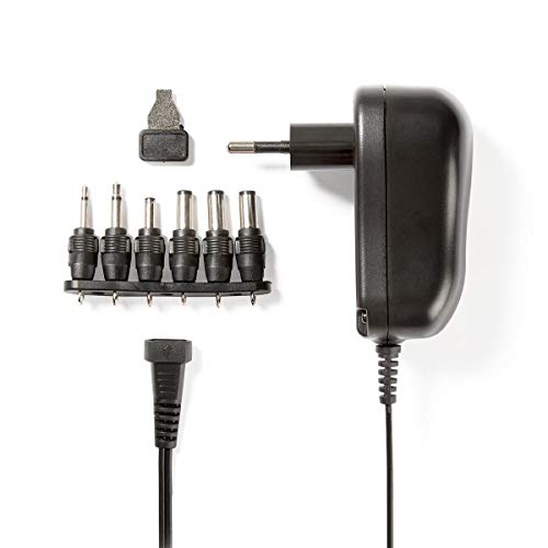Universal-Netzteil - 12 W - 3-12 V DC - 1.80 m - 2.0 A - 6 Plug(s) - Schwarz von NEDIS