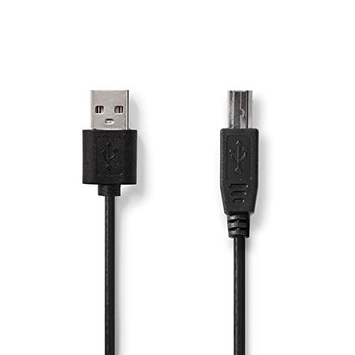 Valueline USB 2.0 Kabel auf Stecker - B Stecker 2,00 m schwarz von NEDIS