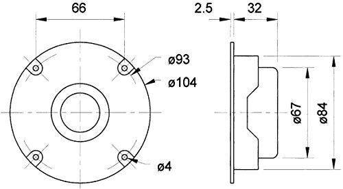 Visaton SC10 N – Hochtöner von NEDIS