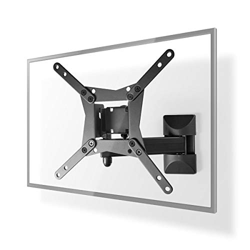 NEDIS Vollbewegliche-TV-Wandhalterung - 10-32" - maximal unterstützes Bildschirmgewicht: 30 kg - kippbar - drehbar - Minimaler Wandabstand: 68 mm - Maximaler Wandabstand: 370 mm - 3 Drehpunkt(e) von NEDIS