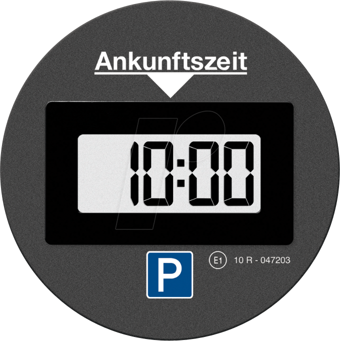 PARKLITE ONE SW - KFZ - Elektr. Parkscheibe PARK LITE One, rund, schwarz von NEEDIT