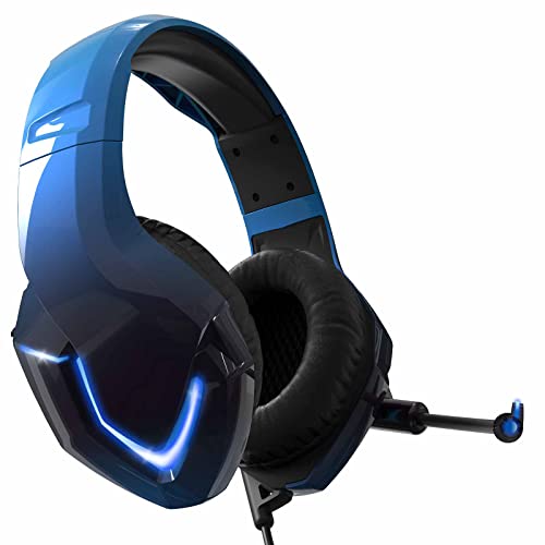 NEEDONE Gaming Headset mit Mikrofon,PS4 Headset mit Mikrofon Surround Bass Sound Kopfhörer Noise Cancelling LED Lichter für PC PS4 PS5 Xbox One Laptop von NEEDONE
