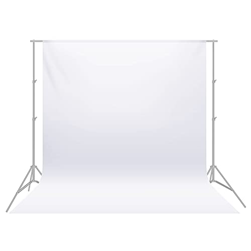 NEEWER 10 x 20FT / 3 x 6M PRO Fotostudio 100% reiner Polyester faltbarer Hintergrund Hintergrundbild für Fotografie, Video und Fernsehen (nur Hintergrund), Weiß von NEEWER