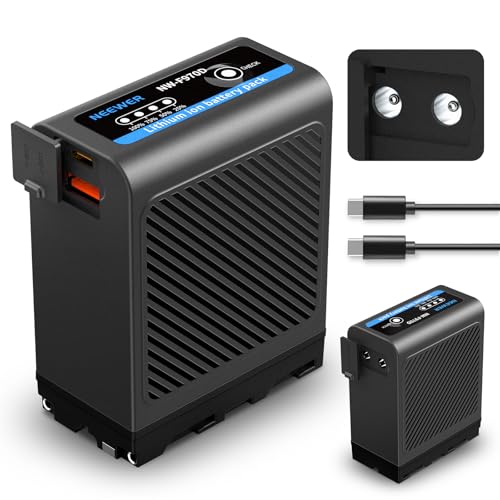 NEEWER 10500mAh NP-F970 Ersatzakku mit USB C USB A und 2 DC Anschlüssen PD 30W Schnellladung 4 Std aufgeladen Power Akku NP-F550 F750 F970 Battery für Sony FX3/FX30/A7, für Canon R5, für Nikon Z8 NEEWER 10500mAh NP-F970 Ersatzakku mit USB C USB A und 2 DC Anschlüssen PD 30W Schnellladung 4 Std aufgeladen Power Akku NP-F550 F750 F970 Battery für Sony FX3/FX30/A7, für Canon R5, für Nikon Z8 von NEEWER