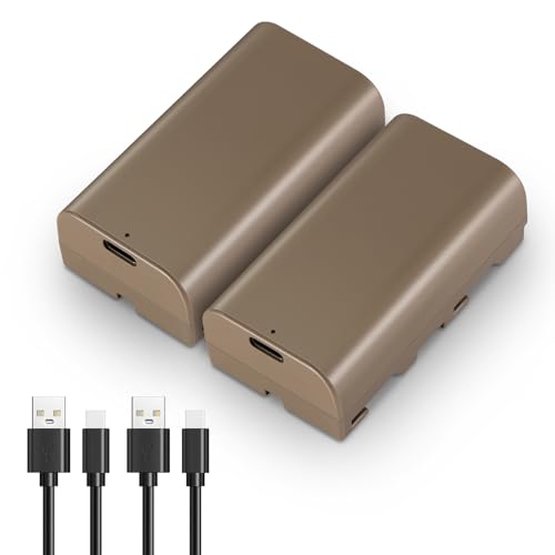 NEEWER 2 Stück NP-F550 Battery 3500mAh Ersatzakkus, 2,9 Std. volle Ladezeit mit USB Typ C Anschluss/Kabel, wiederaufladbar Kamera Videokamera Videoleuchte Monitor Akku für Sony NP-F550 F750 F950 F970 NEEWER 2 Stück NP-F550 Battery 3500mAh Ersatzakkus, 2,9 Std. volle Ladezeit mit USB Typ C Anschluss/Kabel, wiederaufladbar Kamera Videokamera Videoleuchte Monitor Akku für Sony NP-F550 F750 F950 F970 von NEEWER