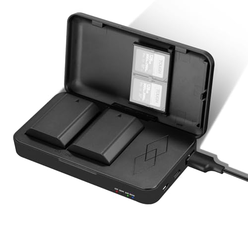 NEEWER 2280mAh NP-FZ100 Ersatzakku 2 Pack mit USB Zweikanal Ladegerät, kompatibel mit Sony FX3 FX30 ZV-E1 A1 A6600 A6700 A7III A7IV A7C A7CII A7CR A7RIII A7RIV A7RV A7SIII A9 A9II NEEWER 2280mAh NP-FZ100 Ersatzakku 2 Pack mit USB Zweikanal Ladegerät, kompatibel mit Sony FX3 FX30 ZV-E1 A1 A6600 A6700 A7III A7IV A7C A7CII A7CR A7RIII A7RIV A7RV A7SIII A9 A9II von NEEWER