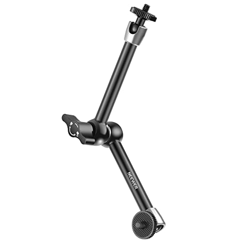 NEEWER 25cm/11Zoll beweglicher Friktionsarm mit Zwei 1/4" Schraubkugelköpfen für Blitz, LED Licht, Mikrofon, Monitor, Superklemme, Max. Belastung: 2kg - ST25 NEEWER 25cm/11Zoll beweglicher Friktionsarm mit Zwei 1/4" Schraubkugelköpfen für Blitz, LED Licht, Mikrofon, Monitor, Superklemme, Max. Belastung: 2kg - ST25 von NEEWER