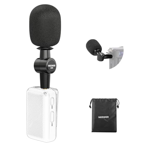 NEEWER 3,5mm TRS Omnidirektionales Mini Mikrofon für DSLR Kamera Recorder Vlog Podcast Interview, Kompatibel mit Rode Wireless GO II DJI Mic CM28 CM31 Transmitter, CM4 von NEEWER