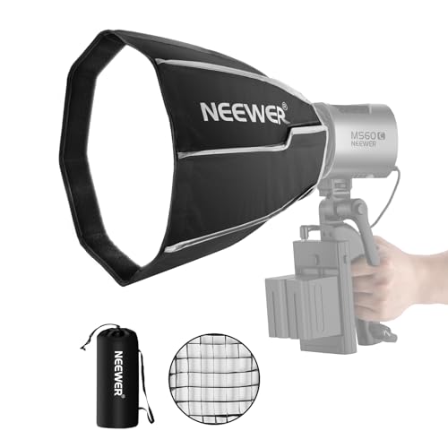 NEEWER 30 cm achteckige Softbox mit benötigter Halterung, schnell zusammenklappbar, schnell aufzubauen, Mini-Softbox mit Diffusoren/Wabengitter/Tasche für MS60 MS60B MS60C MS150B NEEWER 30 cm achteckige Softbox mit benötigter Halterung, schnell zusammenklappbar, schnell aufzubauen, Mini-Softbox mit Diffusoren/Wabengitter/Tasche für MS60 MS60B MS60C MS150B von NEEWER