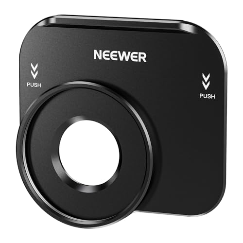 NEEWER 37mm Gewinde Lens Back Mount Plate, Rückplatte für iPhone 15 Pro Cage(PA023) iPhone 15 Pro Max Phone Cage(PA024), Schnellspanner Montageadapter, kompatibel mit BeastGrip Objektivfilter, PA035 von NEEWER