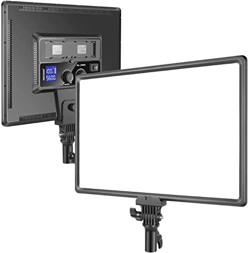 NEEWER 40 W 3200 K-5600 K CRI95 + superdünnes LED-Licht, Videobeleuchtung, weiches LED-Panel, dimmbar, mit LCD-Display, Camcorder, Fotolampe, kompatibel mit Akku Sony NP-F Serie, Akku nicht im NEEWER 40 W 3200 K-5600 K CRI95 + superdünnes LED-Licht, Videobeleuchtung, weiches LED-Panel, dimmbar, mit LCD-Display, Camcorder, Fotolampe, kompatibel mit Akku Sony NP-F Serie, Akku nicht im von Neewer