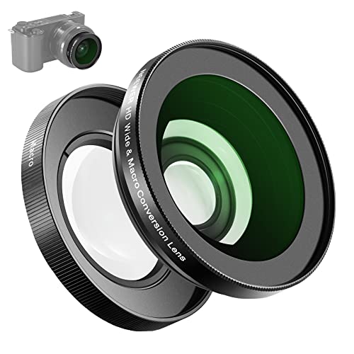 NEEWER 40.5mm HD Weitwinkelobjektiv kompatibel mit Sony ZV-1F ZV-E10 A5000 A6000 2 in 1 18mm Weitwinkel&10x Makro Zusatz Objektiv mit Verlängerungsrohr Bajonettverschluss Linsenadapter(LS-30,Schwarz) NEEWER 40.5mm HD Weitwinkelobjektiv kompatibel mit Sony ZV-1F ZV-E10 A5000 A6000 2 in 1 18mm Weitwinkel&10x Makro Zusatz Objektiv mit Verlängerungsrohr Bajonettverschluss Linsenadapter(LS-30,Schwarz) von NEEWER