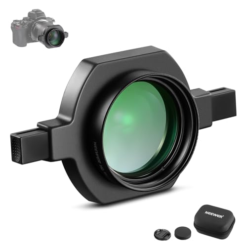 NEEWER 43mm HD Makroobjektiv mit 37-52mm Objektivadapter zum Aufstecken für Teleobjektive, kompatibel mit Canon Nikon Sony Kameras, 49mm vorderem Gewinde, Zwei Schnellverriegelungsknöpfe, LS-40 von NEEWER