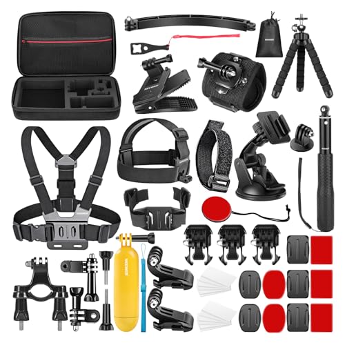 NEEWER 50 in 1 Action Kamera Zubehör Set Kompatibel mit GoPro Hero 12 11 10 9 DJI OSMO 4 3 2 Insta360 X3 X2 GO 3 SJCAM DBPOWER AKASO VicTsing APEMAN WiMiUS QUMOX Lightdow Campark Sony Sports DV usw NEEWER 50 in 1 Action Kamera Zubehör Set Kompatibel mit GoPro Hero 12 11 10 9 DJI OSMO 4 3 2 Insta360 X3 X2 GO 3 SJCAM DBPOWER AKASO VicTsing APEMAN WiMiUS QUMOX Lightdow Campark Sony Sports DV usw von NEEWER