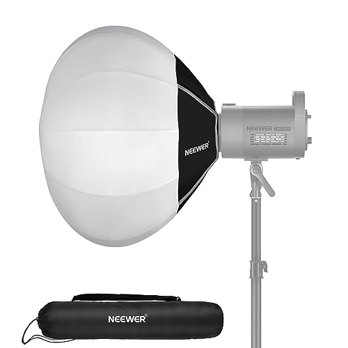 NEEWER 50cm Laternen Softbox, schnell öffnender 360° Lichtdiffusor, Bowens Halterung Softbox mit Nylonlegierung für RGB CB60 CB60B CB200B MS60B MS60C MS150B kontinuierliche LED Videoleuchten, NS20L NEEWER 50cm Laternen Softbox, schnell öffnender 360° Lichtdiffusor, Bowens Halterung Softbox mit Nylonlegierung für RGB CB60 CB60B CB200B MS60B MS60C MS150B kontinuierliche LED Videoleuchten, NS20L von NEEWER