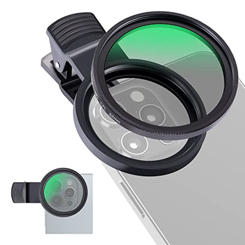 NEEWER 52mm CPL Filter Handy Polfilter, aufsteckbarer zirkularer Polarisationsfilter mit Telefonclip Aufbewahrungstasche Reinigungstuch, kompatibel mit iPhone Samsung Galaxy Android DSLR Kamera, FL-26 NEEWER 52mm CPL Filter Handy Polfilter, aufsteckbarer zirkularer Polarisationsfilter mit Telefonclip Aufbewahrungstasche Reinigungstuch, kompatibel mit iPhone Samsung Galaxy Android DSLR Kamera, FL-26 von NEEWER
