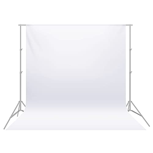 NEEWER 6 x 9FT / 1,8 x 2,8M Fotostudio 100% reiner Polyester faltbarer Hintergrund Hintergrundbild für Fotografie, Video und Fernsehen (nur Hintergrund), Weiß von NEEWER