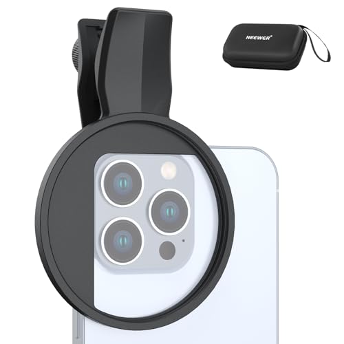 NEEWER 67mm Handy Clip Filterhalterung, kompatibel mit iPhone 16 15 Pro Max Plus 16e 14 13 mini 12, verstellbare Gewindefilter Objektivklemme mit rutschfesten Gummipads, LA007 NEEWER 67mm Handy Clip Filterhalterung, kompatibel mit iPhone 16 15 Pro Max Plus 16e 14 13 mini 12, verstellbare Gewindefilter Objektivklemme mit rutschfesten Gummipads, LA007 von NEEWER