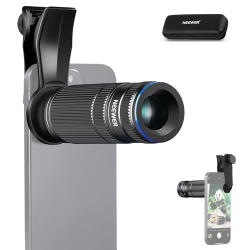NEEWER 7X Teleobjektiv mit Handy Objektiv Klammer Kompatibel mit iPhone Samsung 15 Elemente 12 Gruppen 7X Vergrößerung Telefon Objektiv für 17mm Gewinde Handy Käfig/Handy Hülle/Backplate LS-36 PRO NEEWER 7X Teleobjektiv mit Handy Objektiv Klammer Kompatibel mit iPhone Samsung 15 Elemente 12 Gruppen 7X Vergrößerung Telefon Objektiv für 17mm Gewinde Handy Käfig/Handy Hülle/Backplate LS-36 PRO von NEEWER