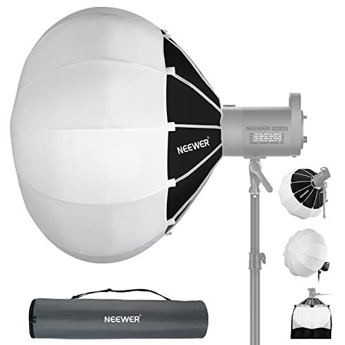 NEEWER 90cm Laternen Softbox mit ein Schritt Schnellwechsel,360°Lichtdiffusor mit Schürze,Bowens Mount für Videoleuchte CB60 CB100 CB150 Kompatibel mit Aputure Licht 600d Amaran 60x Godox SL60W, NS90L von NEEWER