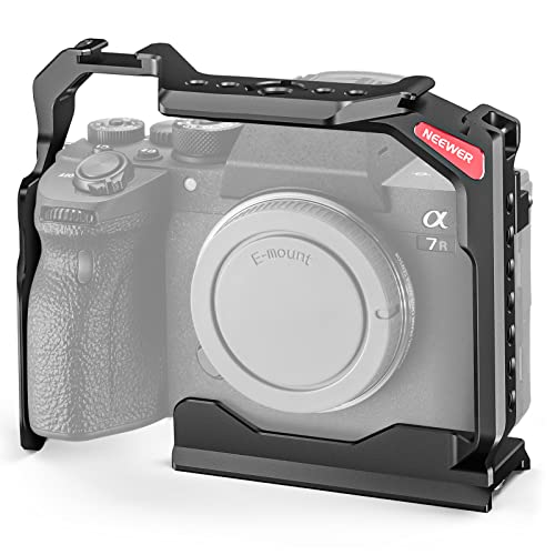 NEEWER A7 IV käfig Voller Kamera Cage Kompatibel mit Sony Alpha 7R IV/a7 IV/a7S III/a1, Aluminiumlegierung mit Zugriff/Arca Type QR Basis Schnellwechsel, kompatibel mit DJI RS Stabilisatoren, CA004 NEEWER A7 IV käfig Voller Kamera Cage Kompatibel mit Sony Alpha 7R IV/a7 IV/a7S III/a1, Aluminiumlegierung mit Zugriff/Arca Type QR Basis Schnellwechsel, kompatibel mit DJI RS Stabilisatoren, CA004 von NEEWER