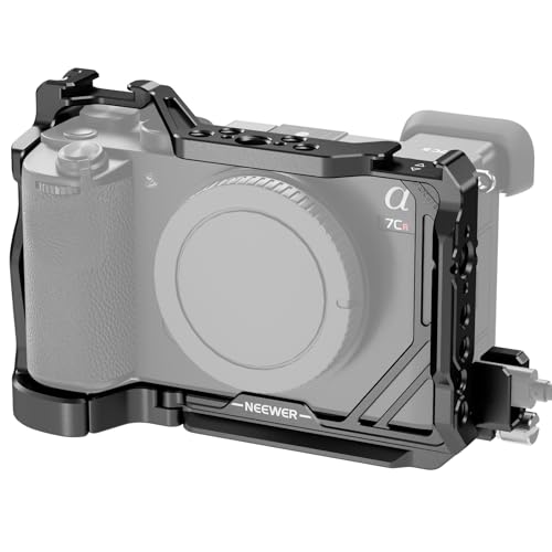 NEEWER A7C II A7CR Kamera Käfig Cage für Sony A7C II A7CR, Alu. Video Rig mit QR Basis Arca Typ, kompatibel mit DJI RS Gimbal, HDMI Kabelklemme, NATO, Cold Shoe 3/8" ARRI 1/4" Gewinde, CA050 Schwarz NEEWER A7C II A7CR Kamera Käfig Cage für Sony A7C II A7CR, Alu. Video Rig mit QR Basis Arca Typ, kompatibel mit DJI RS Gimbal, HDMI Kabelklemme, NATO, Cold Shoe 3/8" ARRI 1/4" Gewinde, CA050 Schwarz von NEEWER
