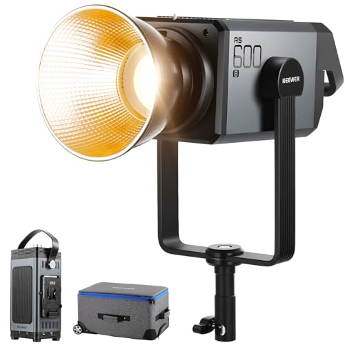 NEEWER AS600B COB Videoleuchte LED Videolicht mit Dauerlicht Ausgang 2,4G/APP Steuerung 600W 2700K–6500K CRI96+/TLCI98+, PWM Dimmquelle,12 Szenen, Bowens Mount leiser Lüfter für TV Studio Nachrichten NEEWER AS600B COB Videoleuchte LED Videolicht mit Dauerlicht Ausgang 2,4G/APP Steuerung 600W 2700K–6500K CRI96+/TLCI98+, PWM Dimmquelle,12 Szenen, Bowens Mount leiser Lüfter für TV Studio Nachrichten von NEEWER