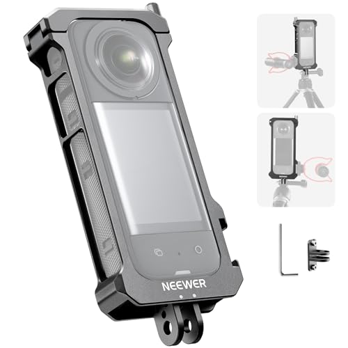 NEEWER Action Kamerakäfig kompatibel mit Insta360 Formschlüssige Schutzkäfig Video Rig aus Aluminiumlegierung für YouTube TikTok Vlog mit Coldshoehalterung für Mini Mikrofon und LED Licht, CA010 NEEWER Action Kamerakäfig kompatibel mit Insta360 Formschlüssige Schutzkäfig Video Rig aus Aluminiumlegierung für YouTube TikTok Vlog mit Coldshoehalterung für Mini Mikrofon und LED Licht, CA010 von NEEWER
