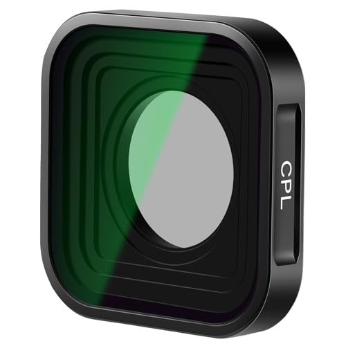 NEEWER CPL Filter kompatibel mit GoPro Hero 9/10/11/12/13, Polarisationsfilter, Action Kamera Zubehör, Verbessert Farbe und Farbklarheit, Gebrauchsfertig, reduziert Blendung, keine Vignettierung FL-77 von NEEWER