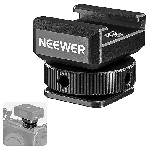 NEEWER Cold Shoe Montage Adapter kompatibel mit DJI Hollyland Rode Wireless Lavalier Mikrofon Empfänger, Anti Drop Mic Zubehör mit einziehbaren Stiften, Metall Kamera Käfig Mount Adapter, UA030 NEEWER Cold Shoe Montage Adapter kompatibel mit DJI Hollyland Rode Wireless Lavalier Mikrofon Empfänger, Anti Drop Mic Zubehör mit einziehbaren Stiften, Metall Kamera Käfig Mount Adapter, UA030 von NEEWER