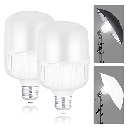 NEEWER E27 35W LED Glühbirnen,2er Pack,3450Lumen/5700K/CRI 93+/15000h Lebensdauer, helle Video Fotografie Licht,geräuschlos/kein Flimmern/Nicht dimmbar,350W Glühbirnen Äquivalent NEEWER E27 35W LED Glühbirnen,2er Pack,3450Lumen/5700K/CRI 93+/15000h Lebensdauer, helle Video Fotografie Licht,geräuschlos/kein Flimmern/Nicht dimmbar,350W Glühbirnen Äquivalent von NEEWER