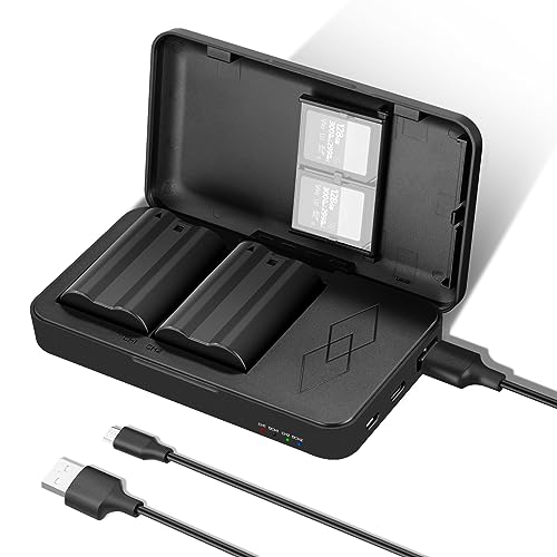 NEEWER EN-EL25c Ersatzakku und USB Ladegerät Set, 2 Pack 2400mAh Akkus und Zweikanal Ladegerät, kompatibel mit Nikon Z8 Z7 Z6 Z5 D850 D810 D780 D750 D610 D500 D7500 D7200 D7100 D7000 1 V1 NEEWER EN-EL25c Ersatzakku und USB Ladegerät Set, 2 Pack 2400mAh Akkus und Zweikanal Ladegerät, kompatibel mit Nikon Z8 Z7 Z6 Z5 D850 D810 D780 D750 D610 D500 D7500 D7200 D7100 D7000 1 V1 von NEEWER