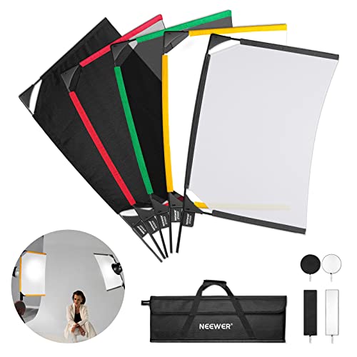NEEWER Faltbares Gitter Flaggen Set, 18x24Zoll/45x60cm,5 in 1 Fotografie Flaggen Panel,Lichtsreflektor,Diffusor,Lichtmodifikator,Former für weiche,Diffuse & Lichteffekte,inklusive Tragetasche, SF4560F NEEWER Faltbares Gitter Flaggen Set, 18x24Zoll/45x60cm,5 in 1 Fotografie Flaggen Panel,Lichtsreflektor,Diffusor,Lichtmodifikator,Former für weiche,Diffuse & Lichteffekte,inklusive Tragetasche, SF4560F von NEEWER
