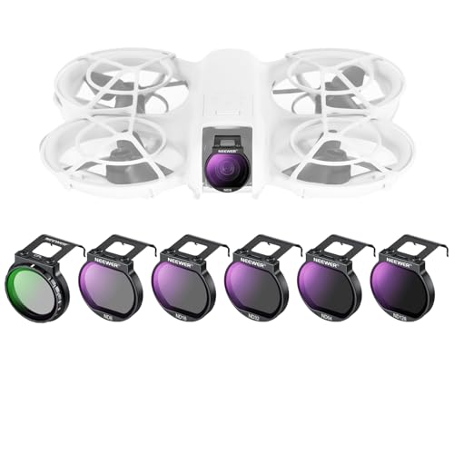 NEEWER Filter Set für NEO Drohne, 6er Pack CPL/ND8/ND16/ND32/ND64/ND128 Graufilter Zirkularer Polfilter, Drone Zubehör, schlank mehrfach beschichtetes optisches HD Glas, kompatibel mit DJI NEO, FL-N30 NEEWER Filter Set für NEO Drohne, 6er Pack CPL/ND8/ND16/ND32/ND64/ND128 Graufilter Zirkularer Polfilter, Drone Zubehör, schlank mehrfach beschichtetes optisches HD Glas, kompatibel mit DJI NEO, FL-N30 von NEEWER