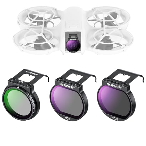 NEEWER Filter Set für NEO Drone, 3er Pack, CPL/ND8/ND32 Graufilter Zirkularer Polfilter, Drone Zubehör, schlank mehrfach beschichtetes optisches HD Glas, kompatibel mit DJI NEO, FL-N27 von NEEWER