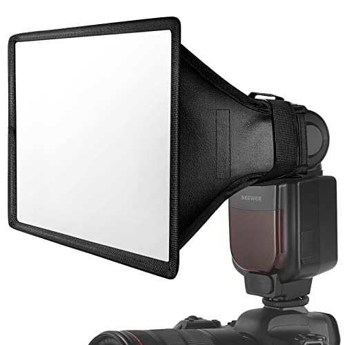 NEEWER Flash Diffuser Light Softbox 9" x 7", Universal, zusammenklappbar mit Aufbewahrungstasche Kompatibel mit Canon Nikon Sony Godox Yongnuo NEEWER speedlight von NEEWER