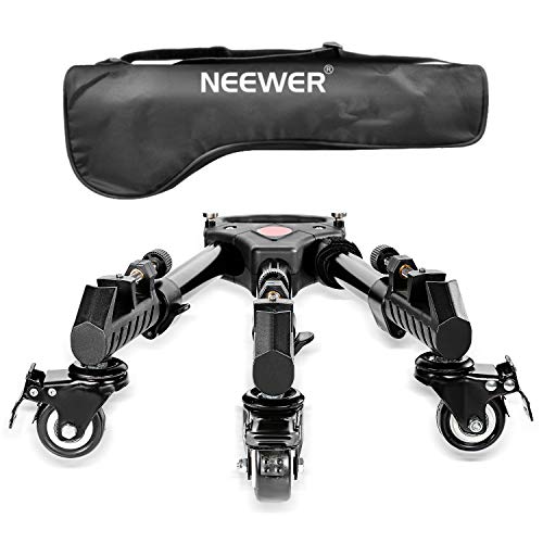 NEEWER Fotografie Professionelle Heavy Duty Stativ Dolly, Stativräder mit Gummirädern und verstellbaren Beinbefestigungen,Stativ wagen für Canon Nikon Sony DSLR Kamera Camcorder Foto Videobeleuchtung von NEEWER