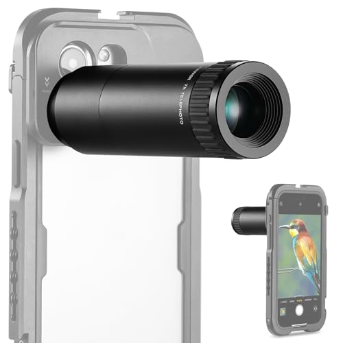 NEEWER 7X Teleobjektiv nur für 17mm Gewinde Telefonkäfig/Telefonhülle/Telefonklemme, 7 fache Vergrößerungs-Telefonobjektiv mit 15 Elementen, 12 Gruppen, kompatibel mit iPhone Samsung Cage, LS-36 NEEWER 7X Teleobjektiv nur für 17mm Gewinde Telefonkäfig/Telefonhülle/Telefonklemme, 7 fache Vergrößerungs-Telefonobjektiv mit 15 Elementen, 12 Gruppen, kompatibel mit iPhone Samsung Cage, LS-36 von NEEWER