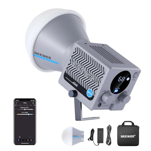 NEEWER HS60B Videoleuchte Mini Studiolicht mit App Steuerung, 60W Dauerlicht tragbare zweifarbige COB LED Studioleuchte, 35000Lux/1m, 2700K–6500K 0–100% PWM Dimmung, CRI/TLCI 97+, 12 Szenen, USB Typ C NEEWER HS60B Videoleuchte Mini Studiolicht mit App Steuerung, 60W Dauerlicht tragbare zweifarbige COB LED Studioleuchte, 35000Lux/1m, 2700K–6500K 0–100% PWM Dimmung, CRI/TLCI 97+, 12 Szenen, USB Typ C von NEEWER