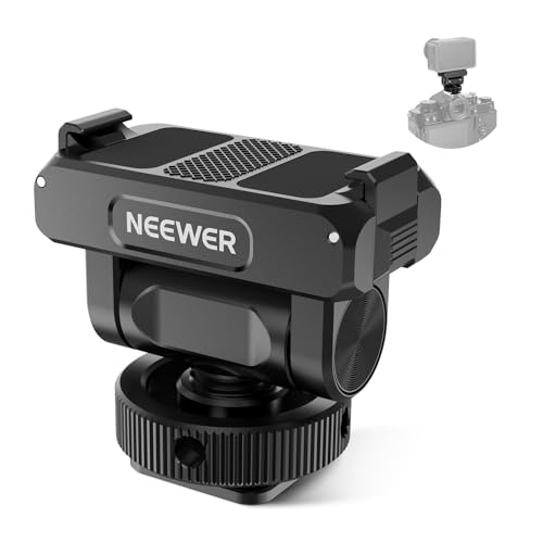 NEEWER Halterung Adapter für Action 5 Pro magnetische Schnellwechsel 160° Neigungs Action Kamera Adapterhalterung mit Cold Shoe 1/4" Gewinde Kompatibel mit DJI Osmo Action 5Pro Action 4 Action 3 AC012 von NEEWER