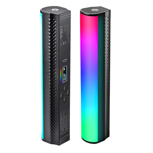 NEEWER RGB Lichtstab, magnetische Handfotografie, YouTube, TikTok, Vlog Videolicht Leuchtstab LED Röhrenlichtleiste, 2500K – 8500K, dimmbar, Vollfarbe, CRI95, 2550mAh Akku, 17 Szenen, 1 Packung, TL20C NEEWER RGB Lichtstab, magnetische Handfotografie, YouTube, TikTok, Vlog Videolicht Leuchtstab LED Röhrenlichtleiste, 2500K – 8500K, dimmbar, Vollfarbe, CRI95, 2550mAh Akku, 17 Szenen, 1 Packung, TL20C von NEEWER
