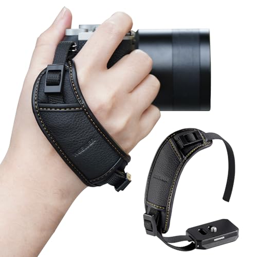 NEEWER Kamera Handschlaufe mit 1/4" Arca Typ Schnellwechselplatte für RS3 Pro RS3 RS2 RSC2 Camcorder DSLR Kamera Handgriff, kompatibel mit Canon R5 R6 Nikon Zf Z30 Sony ZV E10 Fujifilm X-T5, CA071 von NEEWER