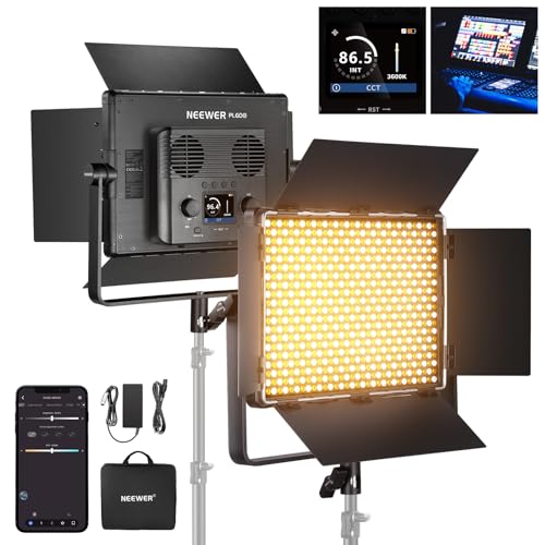 NEEWER LED Panel Videolicht Zweifarbiges Videoleuchte APP/2,4G/DMX Steuerung 60W 26600Lux/0,5m 2500K-8500K 13 Szenen V Akku Betrieben Licht für Studiofotografie Fotos im Freien Make up Streaming PL60B NEEWER LED Panel Videolicht Zweifarbiges Videoleuchte APP/2,4G/DMX Steuerung 60W 26600Lux/0,5m 2500K-8500K 13 Szenen V Akku Betrieben Licht für Studiofotografie Fotos im Freien Make up Streaming PL60B von NEEWER