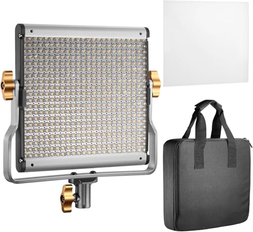 NEEWER LED Videoleuchte Streaming Licht mit U Halterung für Studio YouTube Videolicht Panel Dimmbar Zweifarbige Set haltbare Metallrahmen Kamera Key Light mit 480 LED Perlen 3200-5600K CRI 96+ von NEEWER