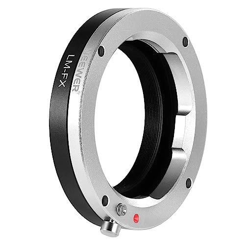 NEEWER LM auf Fuji X Objektiv Montage Adapter, kompatibel mit Leica M Objektiv zu Fujifilm X Serie spiegellose Kamera X-T2 X-T3 X-T5 X-T20 X-Pro3 X-Pro2 usw., Mattschwarz, nur manueller Fokus, LM-FX NEEWER LM auf Fuji X Objektiv Montage Adapter, kompatibel mit Leica M Objektiv zu Fujifilm X Serie spiegellose Kamera X-T2 X-T3 X-T5 X-T20 X-Pro3 X-Pro2 usw., Mattschwarz, nur manueller Fokus, LM-FX von NEEWER