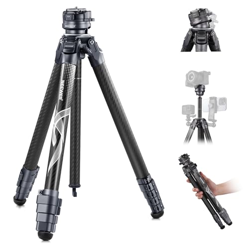 NEEWER LITETRIP LT32 62" Reisestativ aus Kohlefaser mit ±15° nivellierbar 360° Panoramakopf abnehmbar Mittelachse Schnellverschluss Arca QR Platte, kompatibel mit Peak Design Capture V3(früher TP62) NEEWER LITETRIP LT32 62" Reisestativ aus Kohlefaser mit ±15° nivellierbar 360° Panoramakopf abnehmbar Mittelachse Schnellverschluss Arca QR Platte, kompatibel mit Peak Design Capture V3(früher TP62) von NEEWER
