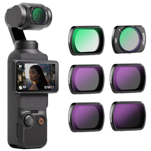 NEEWER Magnetisches ND CPL UV Filter Set kompatibel mit DJI OSMO Pocket 3, 6 Pack UV CPL ND16 ND32 ND64 ND256 Polarisationsfilter und Neutraldichtefilter Objektiv Zubehör HD optisches Glas/Alu Rahmen NEEWER Magnetisches ND CPL UV Filter Set kompatibel mit DJI OSMO Pocket 3, 6 Pack UV CPL ND16 ND32 ND64 ND256 Polarisationsfilter und Neutraldichtefilter Objektiv Zubehör HD optisches Glas/Alu Rahmen von NEEWER