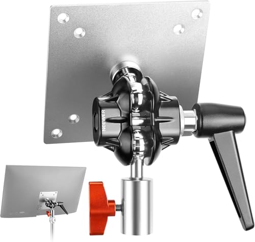 NEEWER Monitor Mount Adapter mit VESA Halterung, Aluminium Lichtstativ Adapter, Zwei 360° Kugelgelenke, M4 Schraube und 5/8" Empfänger für Bildschirm TV Ständer, Max Belastung: 6,3kg, MA001 NEEWER Monitor Mount Adapter mit VESA Halterung, Aluminium Lichtstativ Adapter, Zwei 360° Kugelgelenke, M4 Schraube und 5/8" Empfänger für Bildschirm TV Ständer, Max Belastung: 6,3kg, MA001 von NEEWER